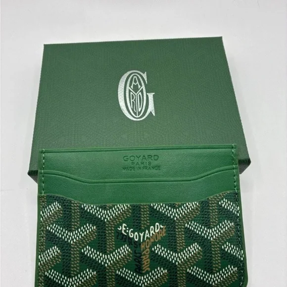 Goyard Green Card Holder - Brand New w/ Box - Picture 2 of 6